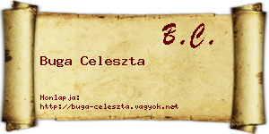 Buga Celeszta névjegykártya